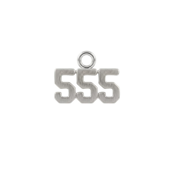 Basic Angel Numbers in Sterling Silver (4.7mm) (Semi-Polished)