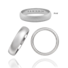 Sterling Silver Comfort Fit Wedding Bands with Optional Engraving  (5.0 mm)