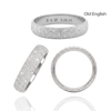 Sterling Silver Comfort Fit Wedding Bands with Optional Engraving  (5.0 mm)