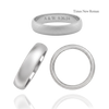 Sterling Silver Comfort Fit Wedding Bands with Optional Engraving  (5.0 mm)
