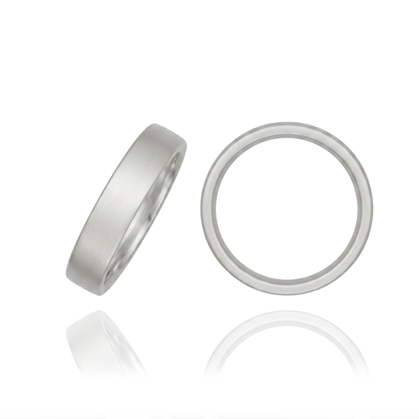Sterling Silver Flat Wedding Bands (2.0 mm - 8.0 mm)