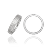 Sterling Silver Flat Wedding Bands with Optional Engraving  (5.0 mm)