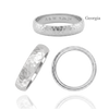 Sterling Silver Comfort Fit Wedding Bands with Optional Engraving  (5.0 mm)