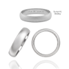 Sterling Silver Comfort Fit Wedding Bands with Optional Engraving  (5.0 mm)