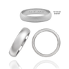 Sterling Silver Comfort Fit Wedding Bands with Optional Engraving  (5.0 mm)