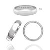 Sterling Silver Comfort Fit Wedding Bands with Optional Engraving  (5.0 mm)