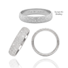 Sterling Silver Comfort Fit Wedding Bands with Optional Engraving  (5.0 mm)