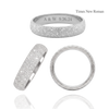 Sterling Silver Comfort Fit Wedding Bands with Optional Engraving  (5.0 mm)