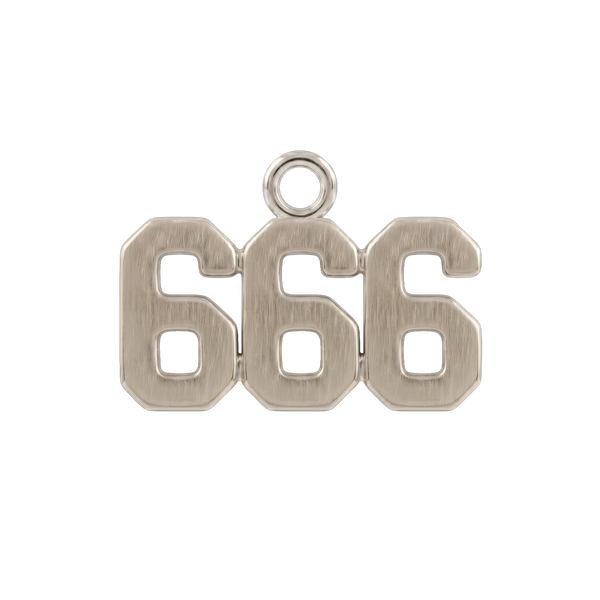 Basic Angel Numbers in 14K Gold (12.7mm) (Semi-Polished)