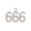 Classic Angel Number Pendants in Sterling Silver (15 mm)