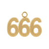Classic Angel Number Pendants in 14K Gold (20 mm)