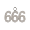 Classic Angel Number Pendants in Sterling Silver (20 mm)