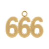 Classic Angel Number Pendants in 14K Gold (25 mm)