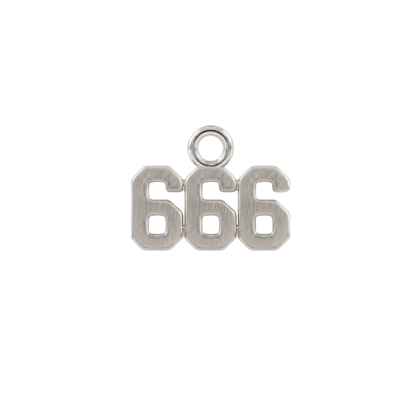 Basic Angel Numbers in Sterling Silver (4.7mm) (Semi-Polished)