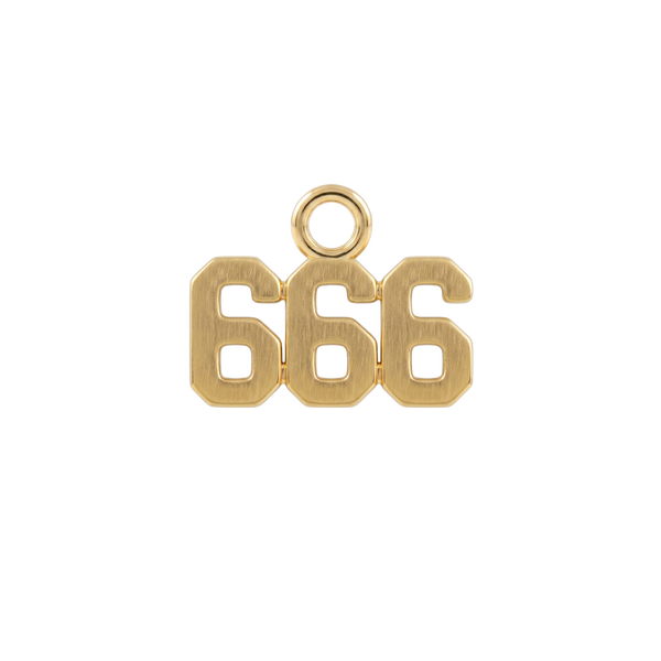Basic Angel Numbers in 14K Gold (5.3mm) (Semi-Polished)