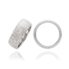 14K White Gold Domed Wedding Bands (2.0 mm - 6.0 mm)
