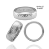 Sterling Silver Comfort Fit Wedding Bands with Optional Engraving  (6.0 mm)