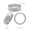 Sterling Silver Comfort Fit Wedding Bands with Optional Engraving  (6.0 mm)