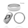 Sterling Silver Comfort Fit Wedding Bands with Optional Engraving  (6.0 mm)