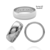 Sterling Silver Comfort Fit Wedding Bands with Optional Engraving  (6.0 mm)