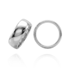 14K White Gold Domed Wedding Bands (2.0 mm - 6.0 mm)