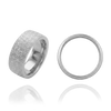 14K White Gold Flat Wedding Bands with Optional Engraving  (6.0 mm)