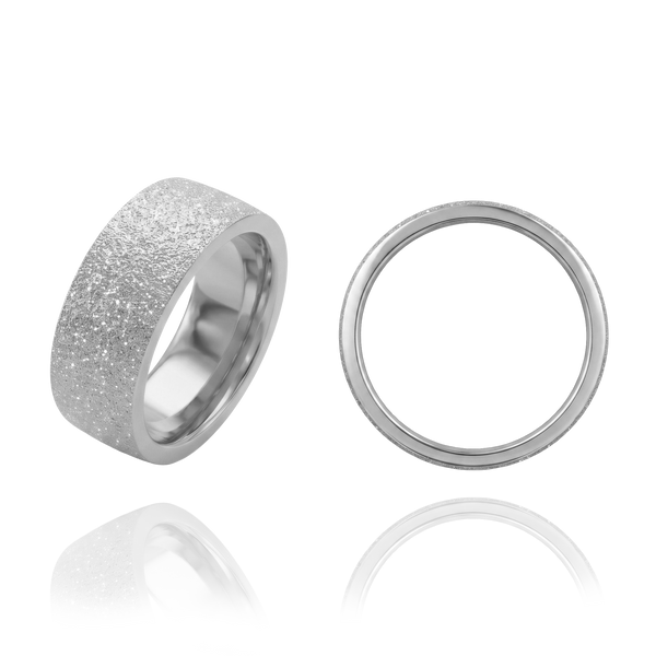 14K White Gold Flat Wedding Bands with Optional Engraving  (6.0 mm)