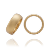 14K Yellow Gold Domed Wedding Bands (2.0 mm - 6.0 mm)