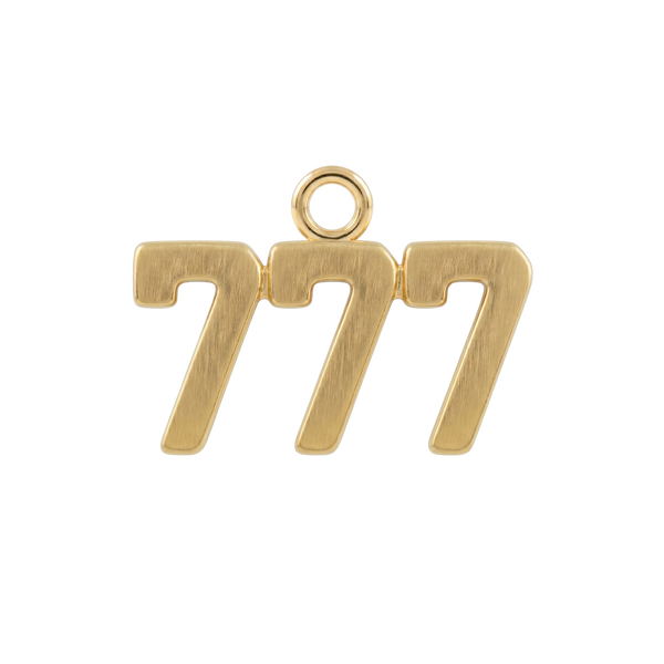 Basic Angel Numbers in 14K Gold (12.7mm) (Semi-Polished)