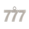 Classic Angel Number Pendants in Sterling Silver (25 mm)