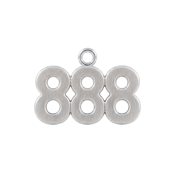 Classic Angel Number Pendants in Sterling Silver (12.5 mm)