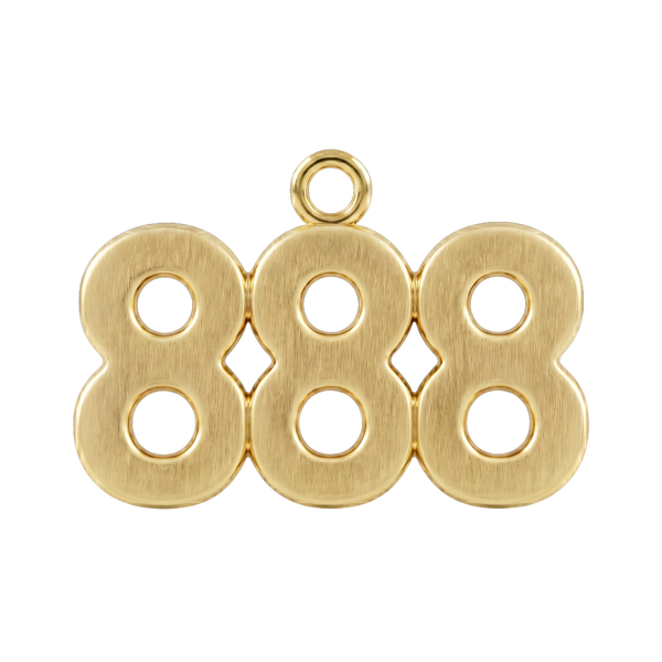 Classic Angel Number Pendants in 14K Gold (25 mm)