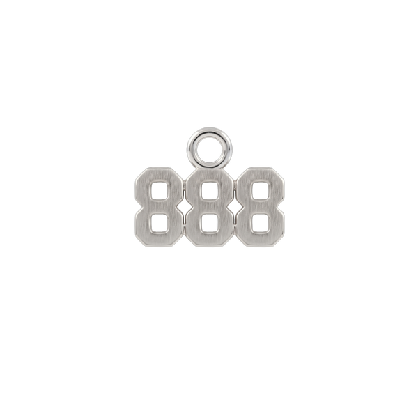 Basic Angel Numbers in Sterling Silver (4.7mm) (Semi-Polished)