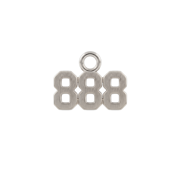 Basic Angel Numbers in Sterling Silver (5.3mm) (Semi-Polished)