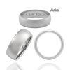 Sterling Silver Comfort Fit Wedding Bands with Optional Engraving  (8.0 mm)