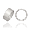Sterling Silver Flat Wedding Bands (2.0 mm - 8.0 mm)