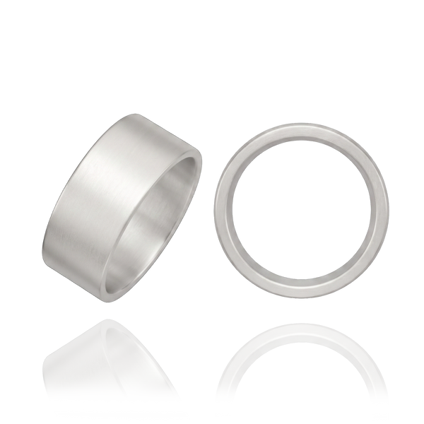 Sterling Silver Flat Wedding Bands (2.0 mm - 8.0 mm)
