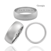 Sterling Silver Comfort Fit Wedding Bands with Optional Engraving  (8.0 mm)