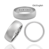 Sterling Silver Comfort Fit Wedding Bands with Optional Engraving  (8.0 mm)
