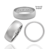 Sterling Silver Comfort Fit Wedding Bands with Optional Engraving  (8.0 mm)