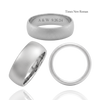 Sterling Silver Comfort Fit Wedding Bands with Optional Engraving  (8.0 mm)