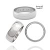 Sterling Silver Comfort Fit Wedding Bands with Optional Engraving  (8.0 mm)