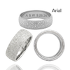 Sterling Silver Comfort Fit Wedding Bands with Optional Engraving  (8.0 mm)
