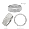 Sterling Silver Comfort Fit Wedding Bands with Optional Engraving  (8.0 mm)