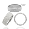 Sterling Silver Comfort Fit Wedding Bands with Optional Engraving  (8.0 mm)