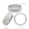 Sterling Silver Comfort Fit Wedding Bands with Optional Engraving  (8.0 mm)