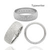 Sterling Silver Comfort Fit Wedding Bands with Optional Engraving  (8.0 mm)
