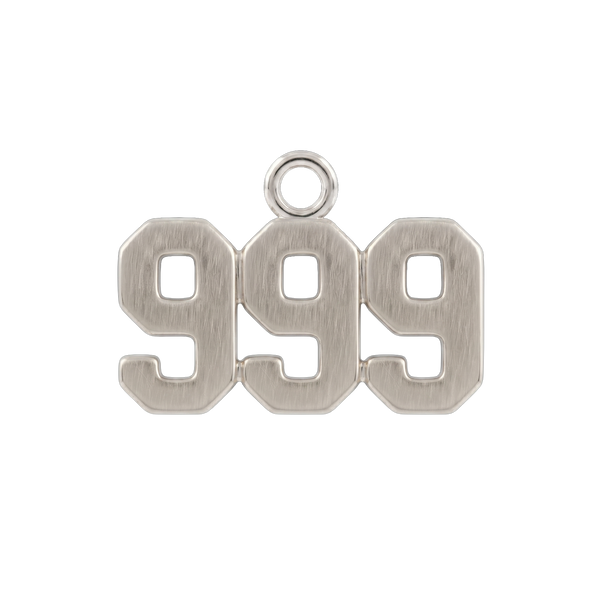 Basic Angel Numbers in 14K Gold (12.7mm) (Semi-Polished)