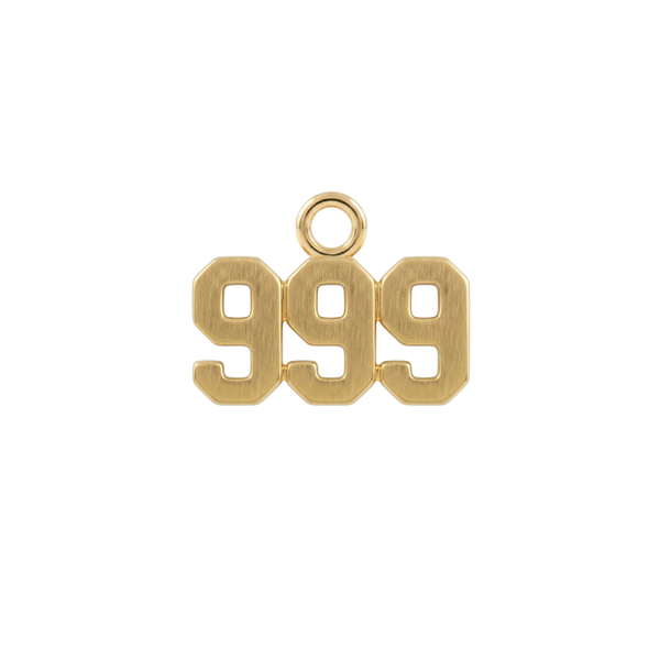 Basic Angel Numbers in 14K Gold (4.7mm) (Semi-Polished)