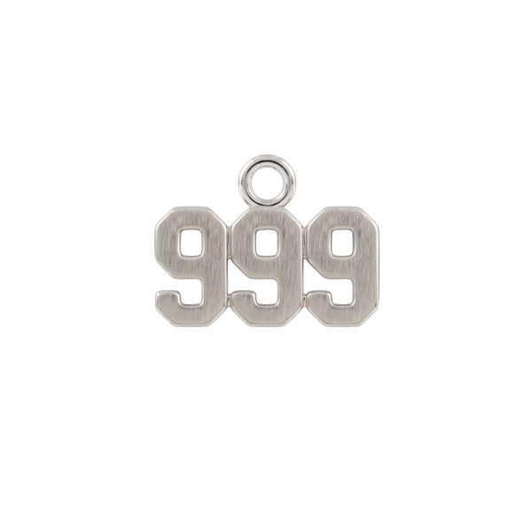 Basic Angel Numbers in Sterling Silver (4.7mm) (Semi-Polished)